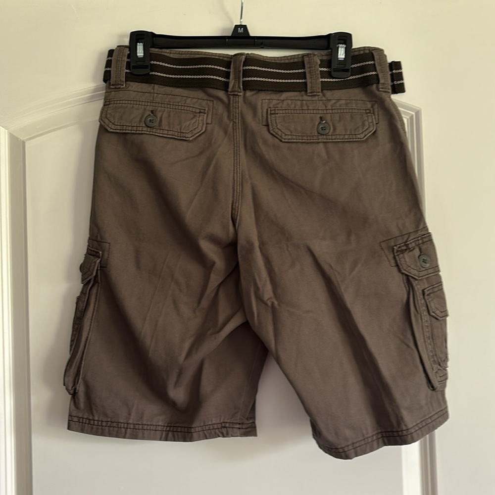NWT Lee Men's Dungarees New Belted Wyoming Cargo Short, vapor, 29 waist - Picture 8 of 9